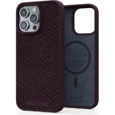 Púzdro NJORD Salmon Leather Magsafe iPhone 15 Pro Max vínové