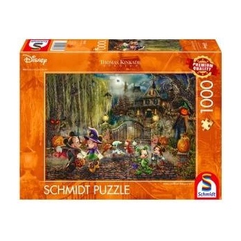 Schmidt Spiele Thomas Kinkade Studios: Disney Dreams Collection - Mickey & Minnie Halloween Fun (1000 Pieces)