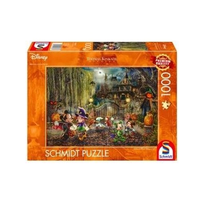 Schmidt Spiele Thomas Kinkade Studios: Disney Dreams Collection - Mickey & Minnie Halloween Fun (1000 Pieces)