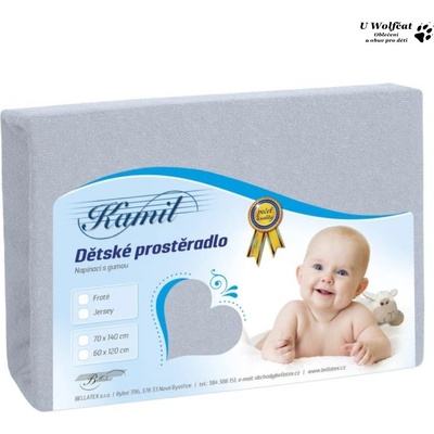 Bellatex froté prostěradlo šedé 60x120