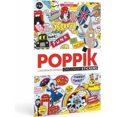 Poppik Samolepkový plakát vzdělávací Anglie