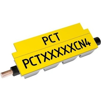 Partex PCT40012CN4, 3,3-4,0mm, 12mm, žlutá, 1200ks, kontinuální nacvakávací profil