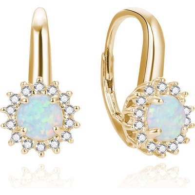 Mabell Dámske strieborné náušnice ALANZA Ag 925, 3.0 g SK221PSS1417ER-WHITE-GOLDC45