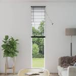 vidaXL Венецианска щора Черен 213 x 40 см 25 mm ПВЦ (42003745)