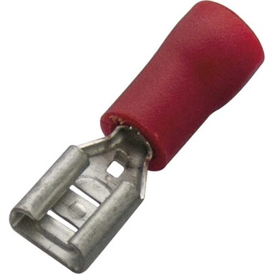 263380 Objímka plochá s nylon-izolací 0,5 - 1 mm2, 2,8 x 0,5 červená, Haupa