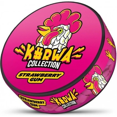 KURWA collection strawberry gum 18mg 18 vrecúšok