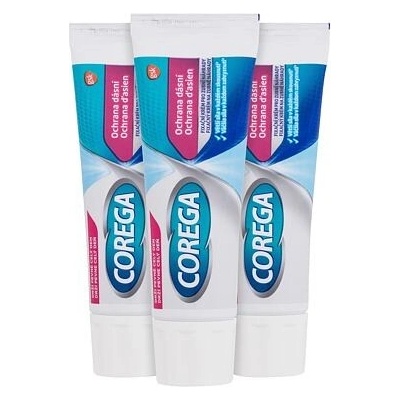 Corega Gum Protection Trio sada Fixačný krém na zubnú náhradu 3 x 40 g unisex
