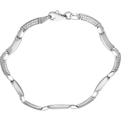 Gems náramek z bílého zlata 642