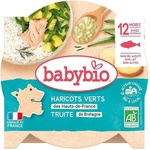 Babybio Био меню Babybio - Пъстърва и зелен фасул, 12 м+, 230 g (3288131501635) - ozone