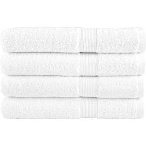 vidaXL Премиум кърпи SOLUND 4 бр бели 100x200 см 600 gsm (137141)