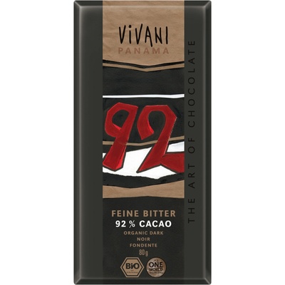 Vivani Edizione Grande hořká 92% Bio 80 g