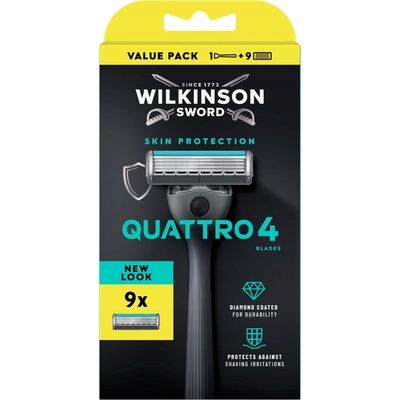 Wilkinson Sword Quattro + 8 ks hlavic