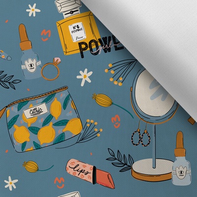 Takoy Látka s potiskem kočárkovina TD/NS Beauty Girl Power