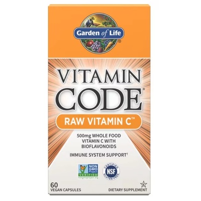 Garden of Life Vitamin Code Суров витамин C, 60 растителни капсули