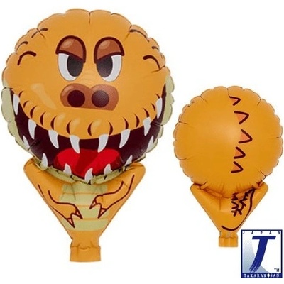 Balónek Tyrannosaurus žlutý 10 cm x 15 cm