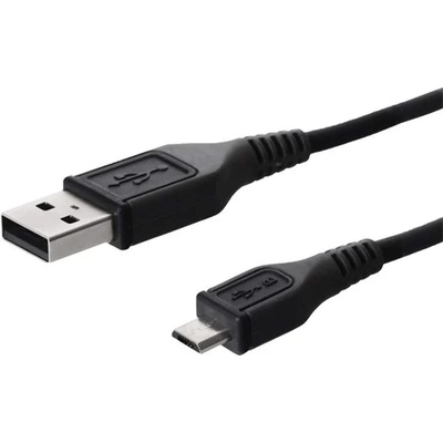 Gigapack кабел за данни USB - microUSB, 80 cm, ЧЕРЕН GP-14732 (GP-14732)