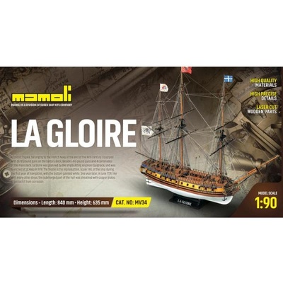 Mamoli La Gloire 1778 1: 90 комплект