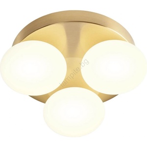 Redo Group 01-4307 - LED таванно осветително тяло за баня OVUM 3xLED/5W/230V IP44 месинг (UN1980)
