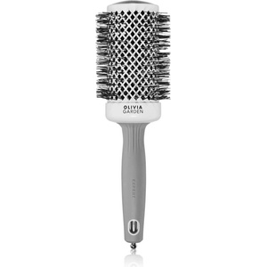 Olivia Garden Expert Shine Wavy Bristles White&Grey Четка за коса průměr 55 mm