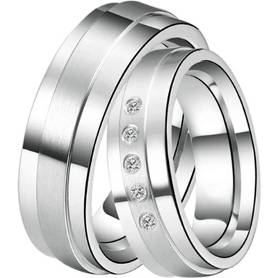 ST-88083 Ocelové snubní prsteny