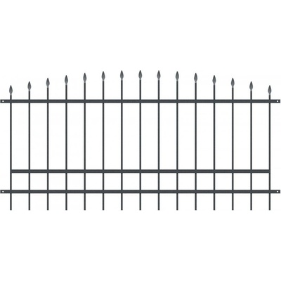 Kovové plotové pole PLP30 š. 2000 x v. 1200 mm