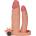 Lovetoy Pleasure X-Tender Vibrating Double Penis Sleeve Flesh