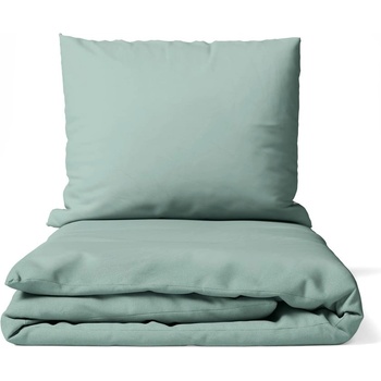 Bonami Essentials Зелено двойно спално бельо от микросатен 200x200 cm Basic - Bonami Essentials (1130057.06)