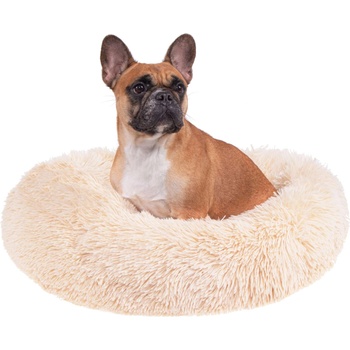 SPRINGOS Легло Sersimo за кучета и котки, със сваляща се покривка, кремаво, диаметър 60см (PA0115)