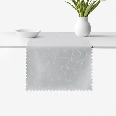 Goldea sviatočný behúň teflónový sivý s veľkými ornamentmi 50x160 cm