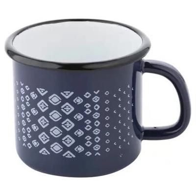 Florina Smaltovaný hrnček Trelis modrá 550 ml