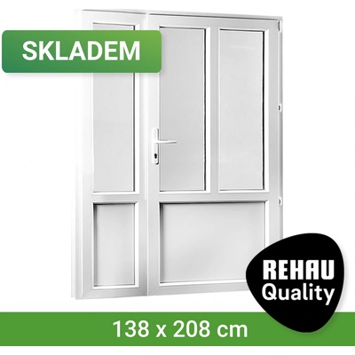 REHAU Smartline+ pravé bílá 138 x 208 cm