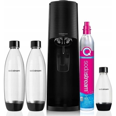 SodaStream Terra čierny + 3 fľaše + CO2 náplň