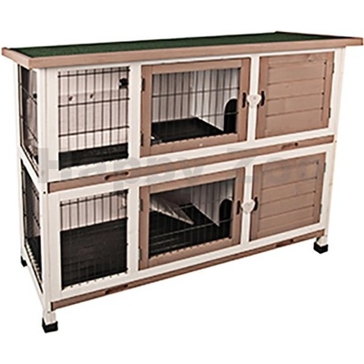 Karlie Flamingo Dřevěná klec pro králíky Combi 122 x 50 x 102 cm – Zbozi.Blesk.cz