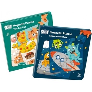 Hape Книжка с магнитен пъзел Hape - 41 части, асортимент (H6614) - baby