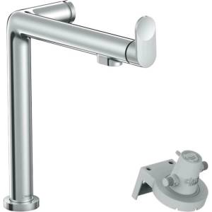 Hansgrohe Кухненски смесител Hansgrohe Aquittura M91 240 с едноръкохватков механизъм и филтърна система (76804000)