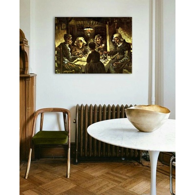 Obraz na plátne Vincent van Gogh - Jedáci zemiakov - 20x30 cm