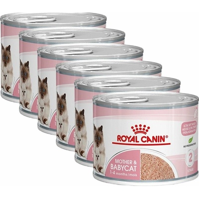 ROYAL CANIN Babycat Instinctive Can konzerva pre dojčiace mačky a mačiatka 6 x 195 g