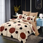 EmonaMall Двулицево спално бельо EmonaMall, 6 части - Модел S16009 (S16009-66666d)