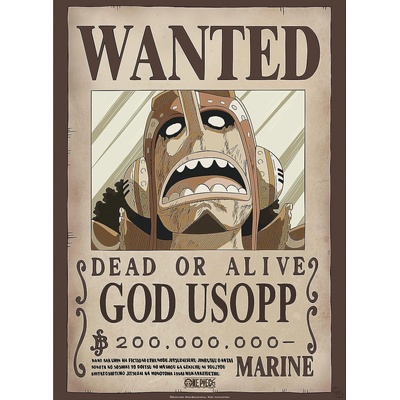 GB eye Мини плакат GB eye Animation: One Piece - God Usopp Wanted Poster (GBYDCO232)