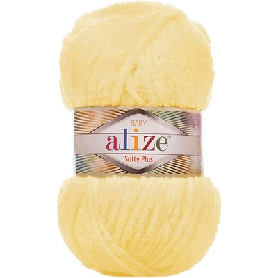 Alize příze Softy Plus 13 světle žlutá