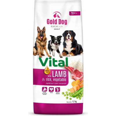 Gold Dog Vital premium jehněčí rýže zelenina 12 kg