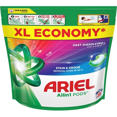 Ariel Allin1 Pods Color Kapsule na pranie 38 PD