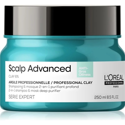 L'Oréal Serie Expert Scalp Advanced Шампоан и маска 2 в 1 за мазна коса и мазен скалп 250ml