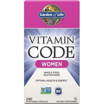 Garden of Life Vitamin Code Women (мултивитамини за жени) - 240 растителни капсули
