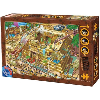 D-Toys - Puzzle Construction of pyramid - 1 000 piese
