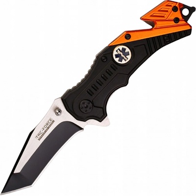 Master Cutlery ZÁCHRANÁRSKY SO SKLADACIOU ČEPEĽOU ZNAČKY TAC-FORCE TF-640EMT VÝRAZNÁ FARBA