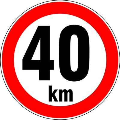 RAFO Reflexní samolepka Nejvyšší rychlost 10 - 300 km, průměr 15 cm Varianta: 40