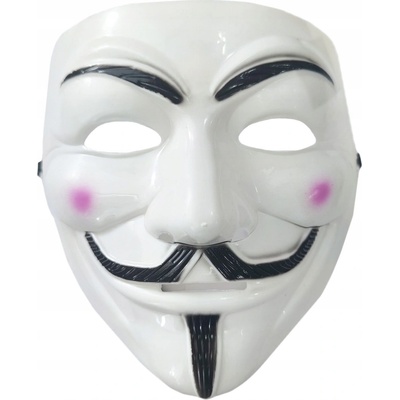 Maska Anonymous Vendeta bílá