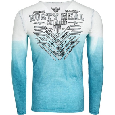 Rusty Neal tričko pánské 10148 dlouhý rukáv petrolej