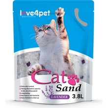 Cat Sand Levandule silikonové stelivo 3,8 l